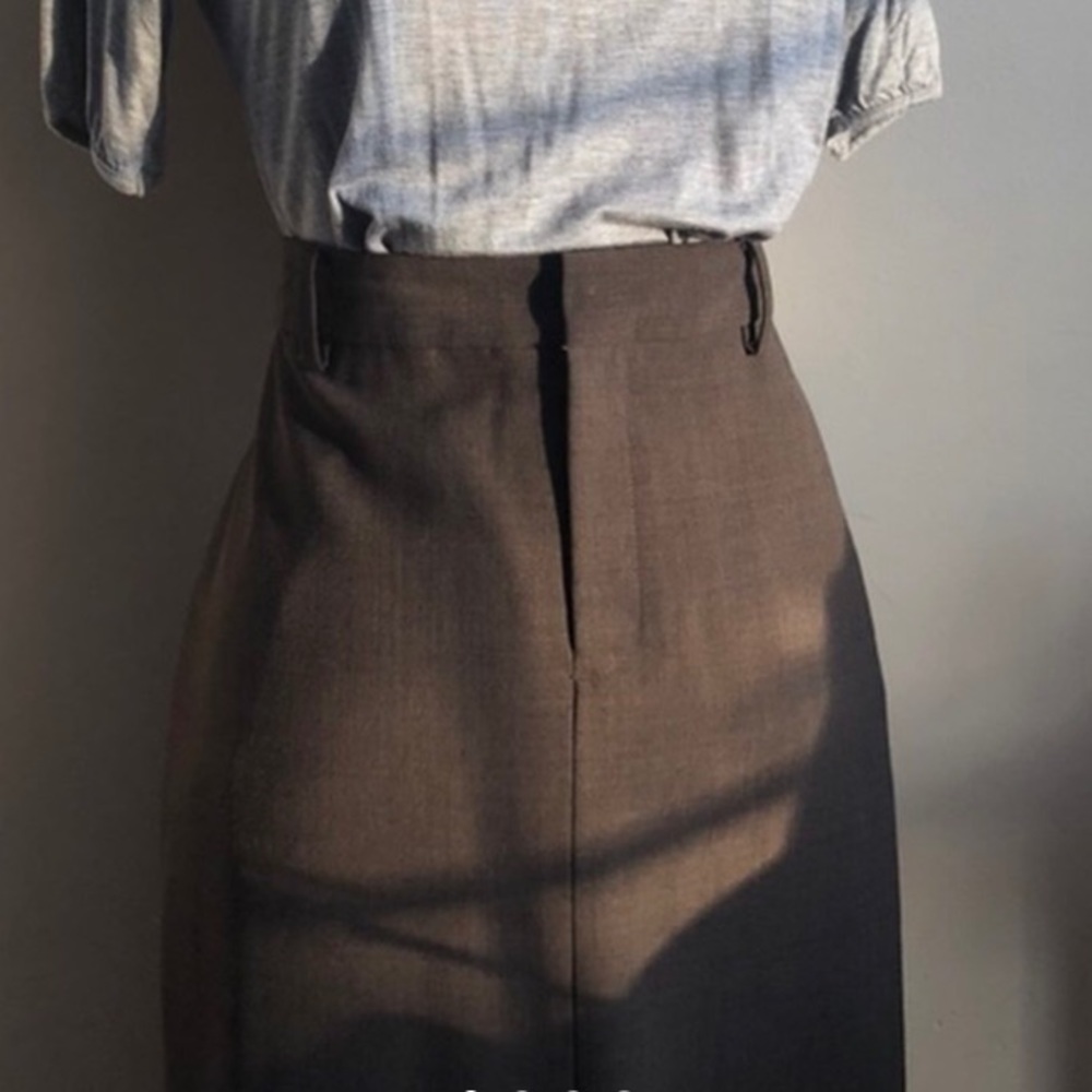Size 4 deep brown long skirt